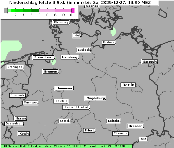 Niederschlag, 27. 12. 2025