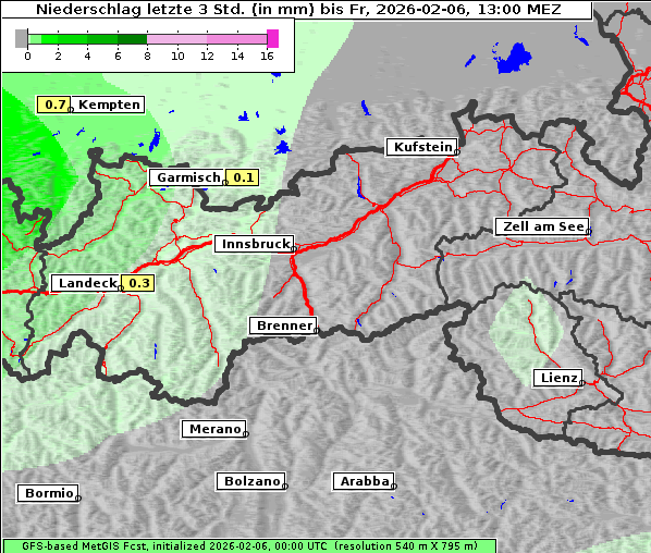 Niederschlag, 6. 2. 2026