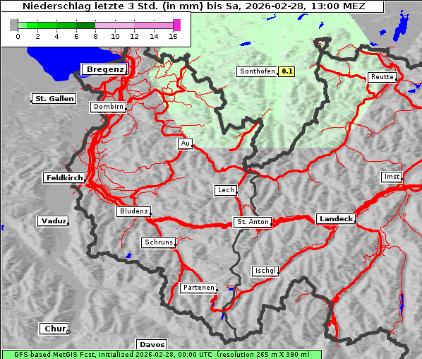 Niederschlag, 28. 2. 2026