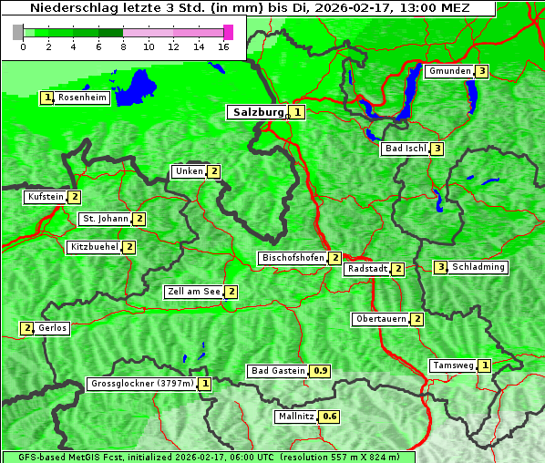 Niederschlag, 17. 2. 2026