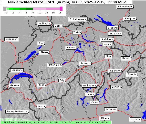 Niederschlag, 19. 12. 2025