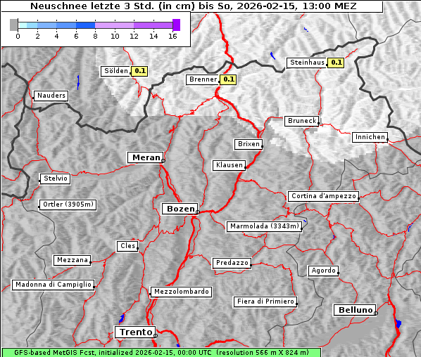 Neuschnee, 15. 2. 2026