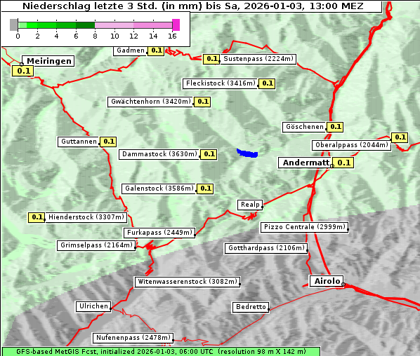 Niederschlag, 3. 1. 2026