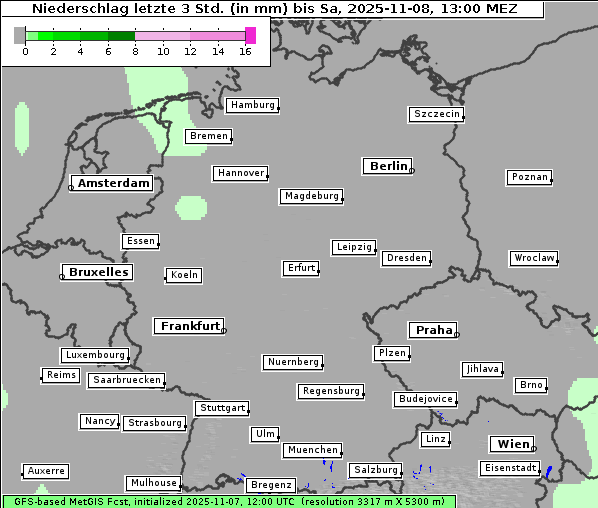 Niederschlag, 8. 11. 2025