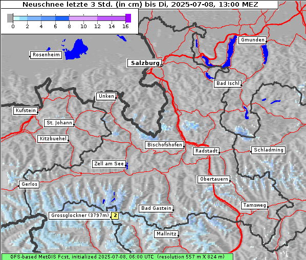 Neuschnee, 8. 7. 2025