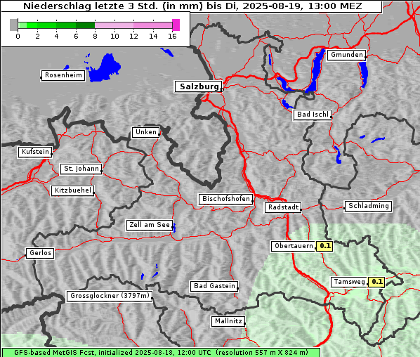 Niederschlag, 19. 8. 2025