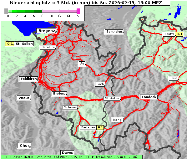Niederschlag, 15. 2. 2026