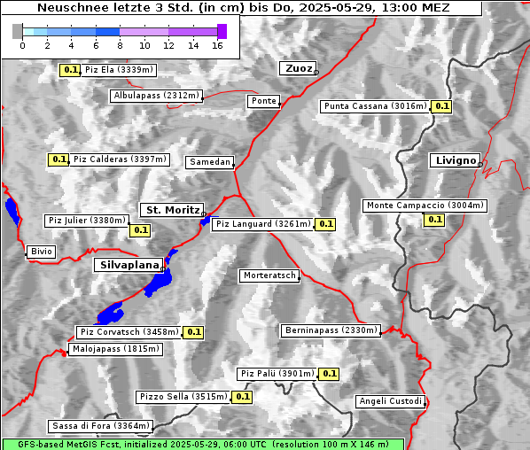 Neuschnee, 29. 5. 2025