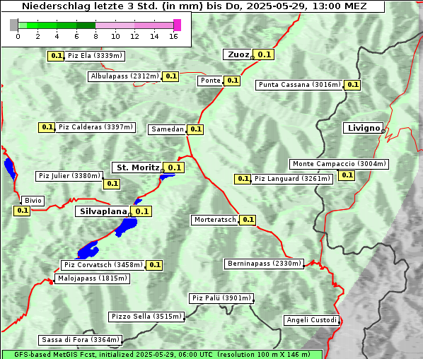 Niederschlag, 29. 5. 2025