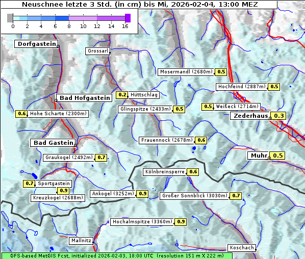Neuschnee, 4. 2. 2026