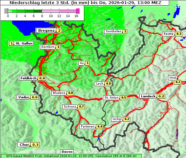 Niederschlag, 29. 1. 2026