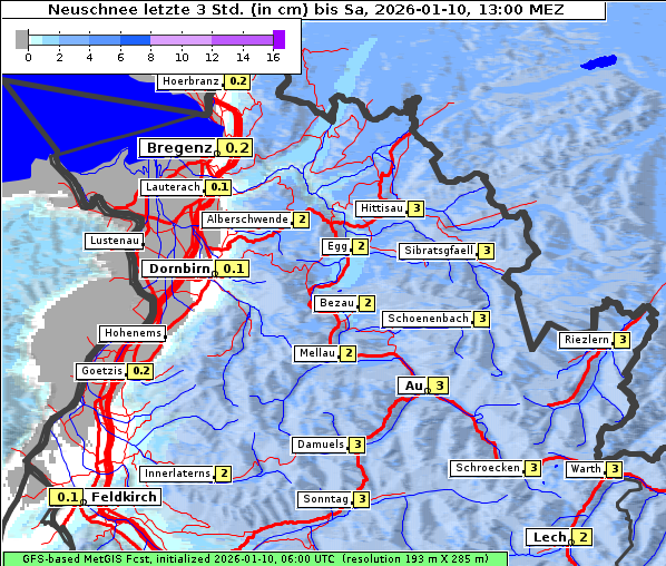 Neuschnee, 10. 1. 2026
