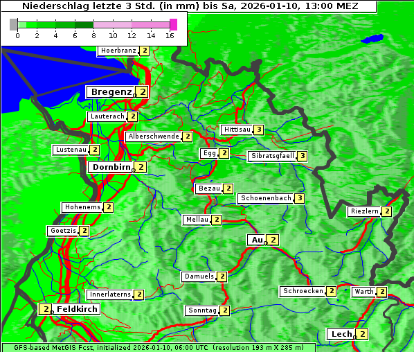 Niederschlag, 10. 1. 2026