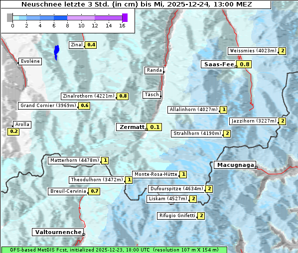 Neuschnee, 24. 12. 2025