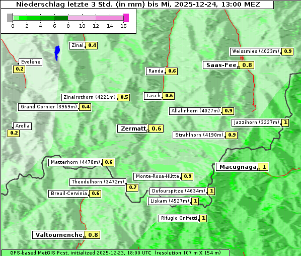 Niederschlag, 24. 12. 2025