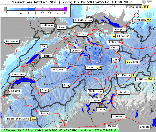 Neuschnee, 17. 2. 2026