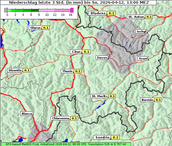 Niederschlag, 12. 4. 2026
