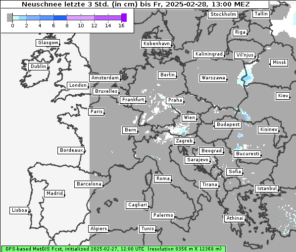 Neuschnee, 28. 2. 2025