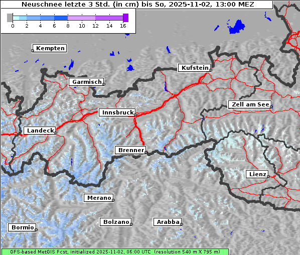 Neuschnee, 2. 11. 2025