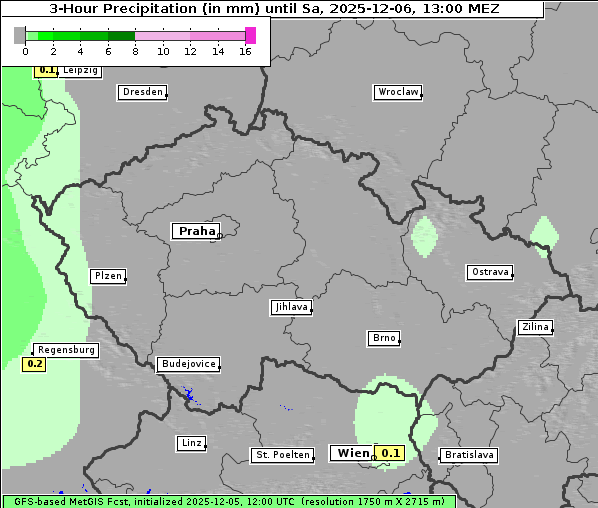 Niederschlag, 6. 12. 2025