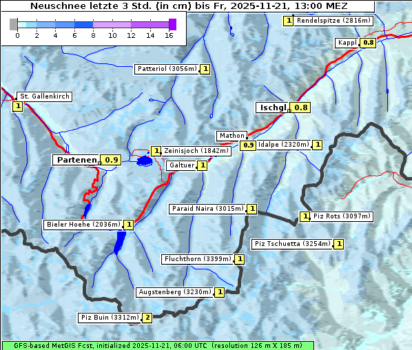 Neuschnee, 21. 11. 2025
