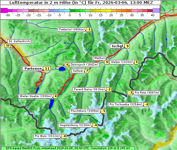 Temperatur, 6. 3. 2026