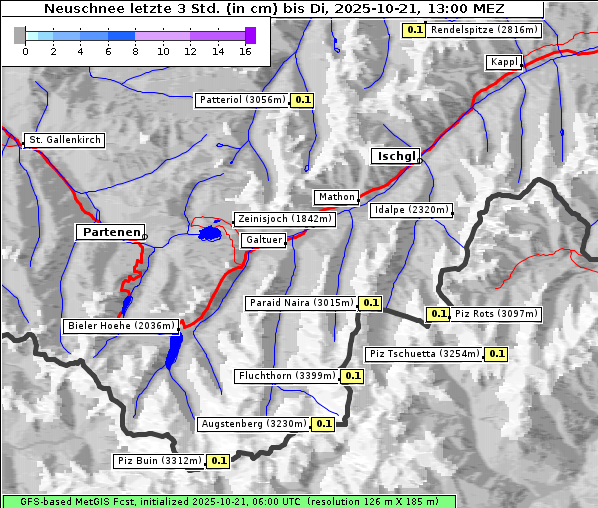 Neuschnee, 21. 10. 2025