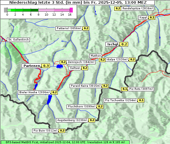Niederschlag, 5. 12. 2025