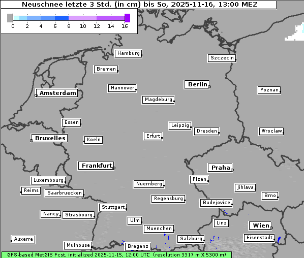 Neuschnee, 16. 11. 2025