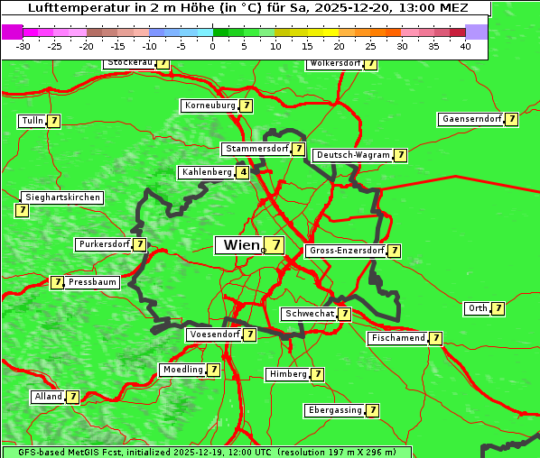 Temperatur, 20. 12. 2025