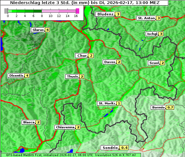 Niederschlag, 17. 2. 2026
