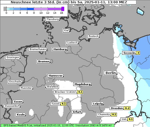 Neuschnee, 11. 1. 2025