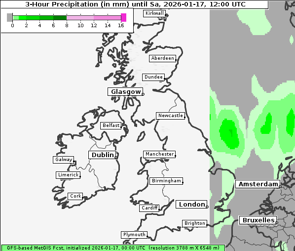 Niederschlag, 17. 1. 2026