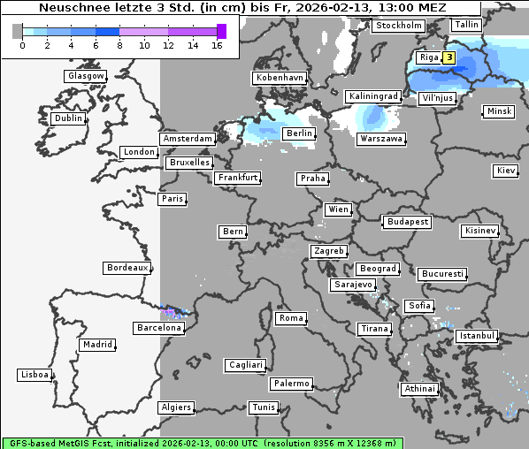 Neuschnee, 13. 2. 2026