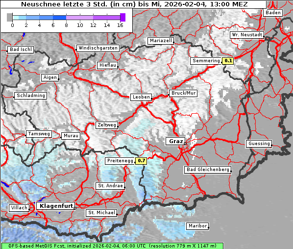 Neuschnee, 4. 2. 2026