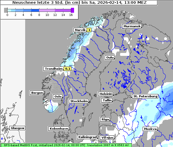 Neuschnee, 14. 2. 2026