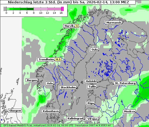 Niederschlag, 14. 2. 2026