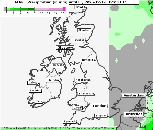 Niederschlag, 19. 12. 2025