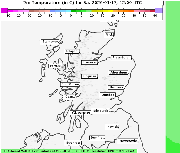 Temperatur, 17. 1. 2026