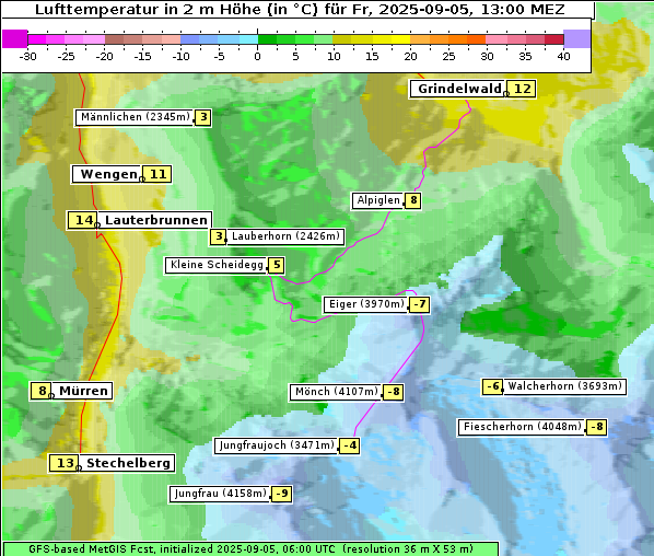 Temperatur, 5. 9. 2025