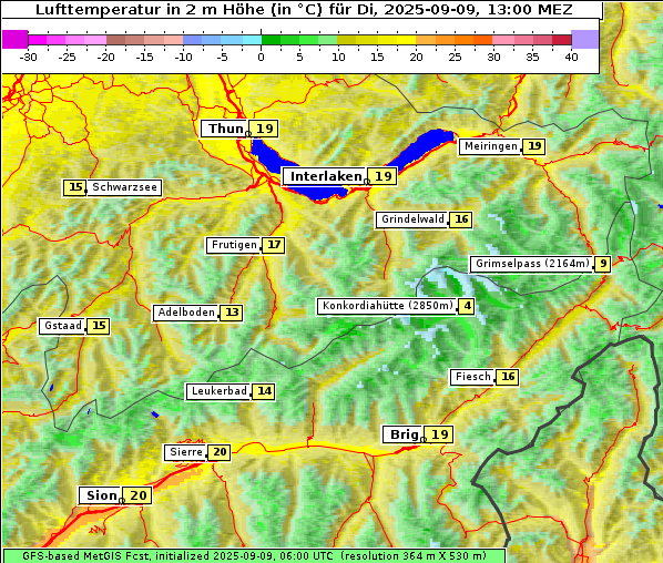 Temperatur, 9. 9. 2025