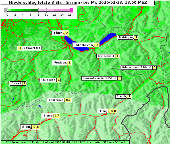 Niederschlag, 18. 2. 2026