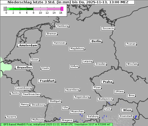 Niederschlag, 13. 11. 2025