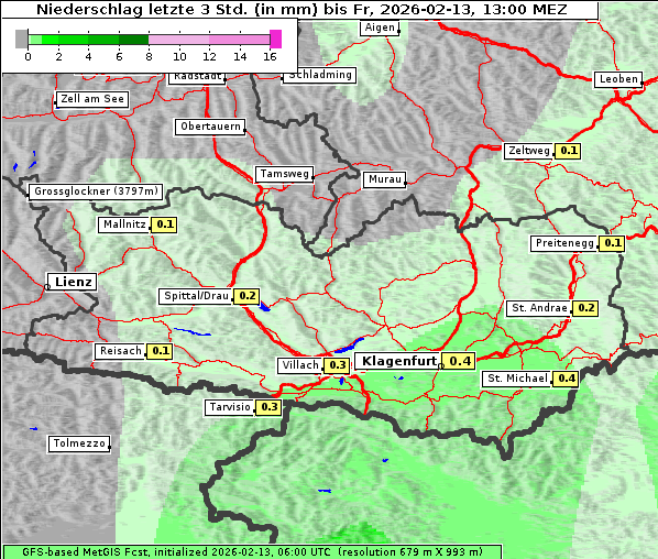 Niederschlag, 13. 2. 2026