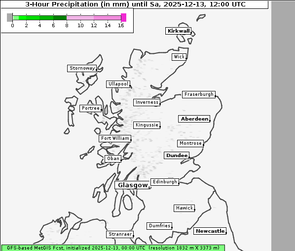 Niederschlag, 13. 12. 2025