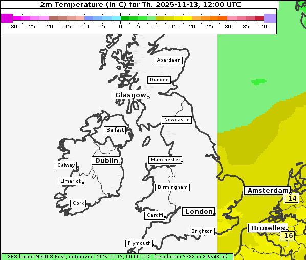 Temperatur, 13. 11. 2025