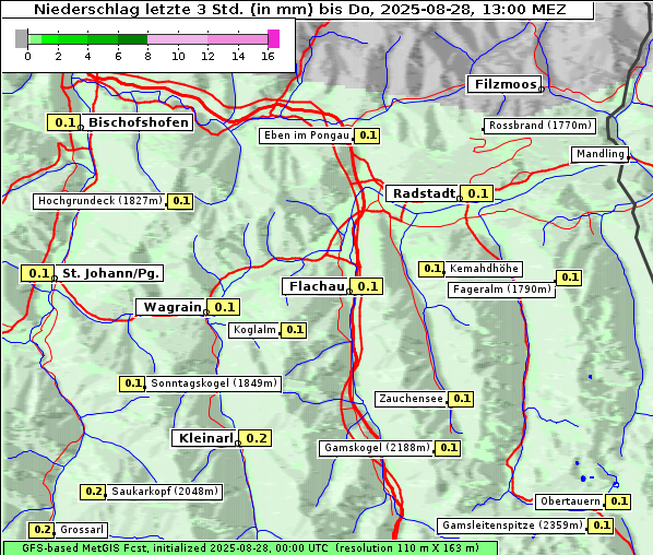 Niederschlag, 28. 8. 2025