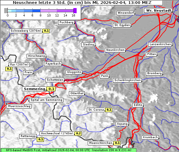 Neuschnee, 4. 2. 2026