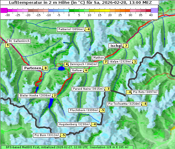 Temperatur, 28. 2. 2026