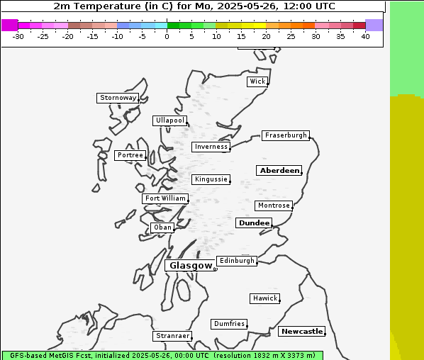 Temperatur, 26. 5. 2025